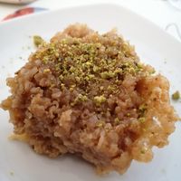 Postre de manzana at Govinda in Barcelona