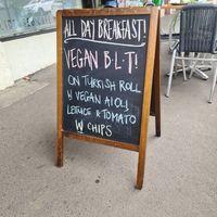 On the board outside at BT Dubs Cafe in Warburton