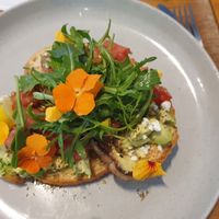 Vegan smashed avo at BT Dubs Cafe in Warburton