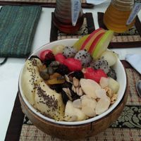 Smoothie bowl at Full Moon Wellness Cafe in Chiang Rai