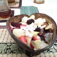 Granola bowl at Full Moon Wellness Cafe in Chiang Rai