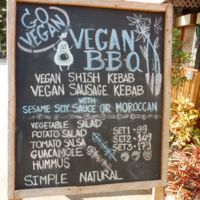 Vegan BBQ at Full Moon Wellness Cafe in Chiang Rai