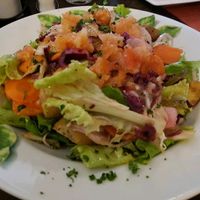 Insalata Tosca, with potatoes and mushrooms (big enough, you do not need a 2nd dish) at La Toscana in Oberkirch