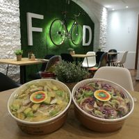 Acocado Ceasar's Vs Pink Coleslaw at Healthy Harmony Piraeus in Piraeus