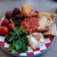 Vegan breakfast at Rick's Diner in Oxford