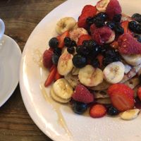 Pancakes, great for a rainy Sunday morning  at Rick's Diner in Oxford