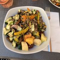 Quinoa, courgettes, mushrooms and fruit  at No. 43 in Valletta