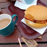 Sausage n facon bap at The Hungry Man in Jersey