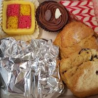 Afternoon tea boxed at  Compassion Cakes in Whitstable