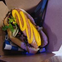 Vegan Island Dawg at Old Moon Deli & Pie in Galveston