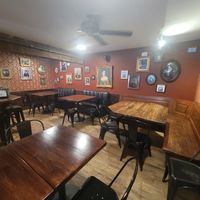 Upstairs dining area at Old Moon Deli & Pie in Galveston