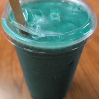 Blue majik smoothie at Raw Juice Cafe in Flagler Beach