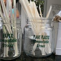 Environmental utensils  at Raw Juice Cafe in Flagler Beach