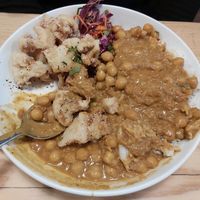 Chickpea curry bowl at Sprout in Nelson