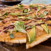 pizza at Fruto Mistico in Tulum