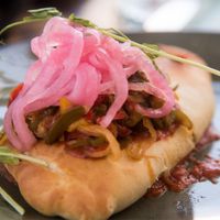 Calzone at Fruto Mistico in Tulum