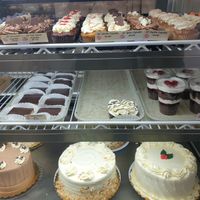 Display cabinet at City Cakes Bakery & Cafe in Midvale