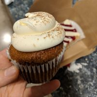 Gluten-free spice cake cupcake at City Cakes Bakery & Cafe in Midvale