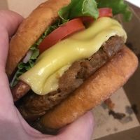 Sausage bacon burger at Next Level Burger - Brooklyn in Brooklyn