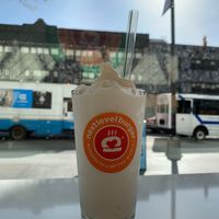 I've made better milkshakes than this myself, and I was disappointed. It was a bit better after it melted a bit. Its consistency was too "icy" for me.  at Next Level Burger - Brooklyn in Brooklyn