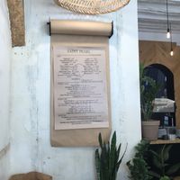 Menu at Saint Pearl in Paris