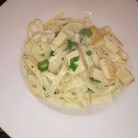 carbonara tagliatelle  at Bio Stadel in Mannheim