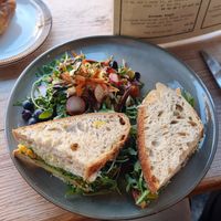 Side salad was really appreciated and delicious, as was everything else at Meadow Road Coffee in Glasgow