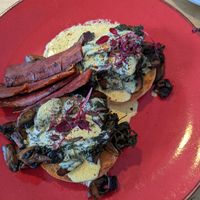 Mushroom and kale at Look Mum No Hands in London