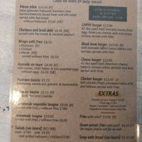 Menu at Look Mum No Hands in London