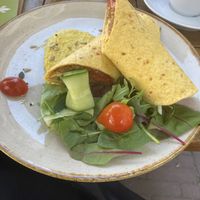 Vegan wrap middenin het centrum van Haarlem  at Barista Cafe in Haarlem