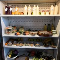 Fresh salads, Sandwiches, nut milk, some of it vegan at Circus in San Martin De Los Andes