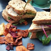 Very vegan sandwich at Anne&Max in Haarlem