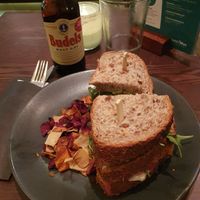Vegan club sandwich at Anne&Max in Haarlem