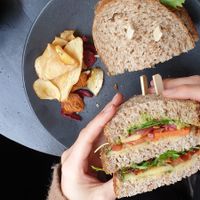 Vegan sandwich  at Anne&Max in Haarlem