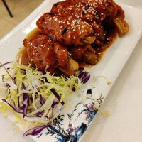 BBQ "pork" spare ribs at Sino Vegetarian Restaurant 大中華素食 in Kowloon