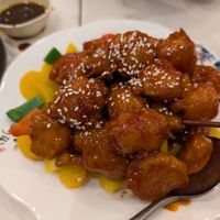 Sweet & Sour Pork at Sino Vegetarian Restaurant 大中華素食 in Kowloon