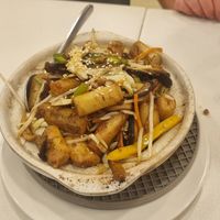 Rice roll with XO sauce casserole at Sino Vegetarian Restaurant 大中華素食 in Kowloon