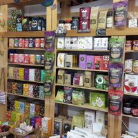 Well stocked shelves at One Planet in Accrington