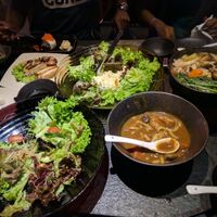 TOP (from left): T15 Mixed Teppanyaki Mushrooms - RM13; S3 Potato Salad - RM13; NA4 Kinoko Nabe - RM25
BOTTOM: S11 Kaisou Salad - RM16; M11 Curry Udon - RM22 at Koyaku in Kuala Lumpur
