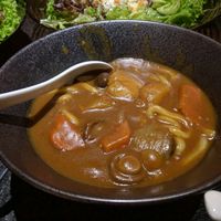 M11: Curry Udon - RM22
Decent portion (still, a bit overpriced), tasty curry and a good amount of potatoes, carrots and mushrooms along with onions. Thick and comforting. at Koyaku in Kuala Lumpur