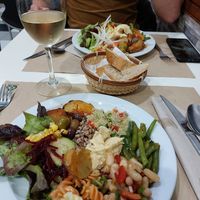 Salad buffet at Summum in Lleida