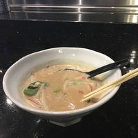 Miso sesame brotth at Ocean Park Ramen in Santa Monica