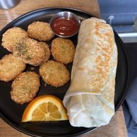 Brekkie burrito  at Bravocados in Tofino