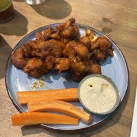 Cauliflower wings   at Bravocados in Tofino