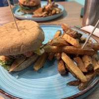 Gluten free bravo burgerr  at Bravocados in Tofino