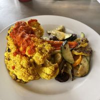 Cauliflower steak with hot sauce  at Brennecke's Beach Broiler in Koloa