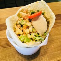 Wraps at Kuzen Falafel in Kyiv