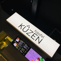 Front desk  at Kuzen Falafel in Kyiv