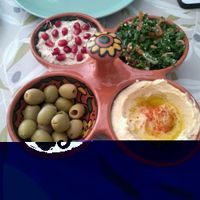 Delicious Palestinian breakfast! at Cafe Palestina in North West London