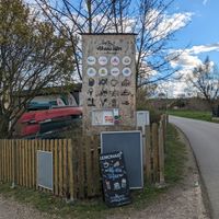 Hinweisschild at Ab ans Ufer in Markranstadt